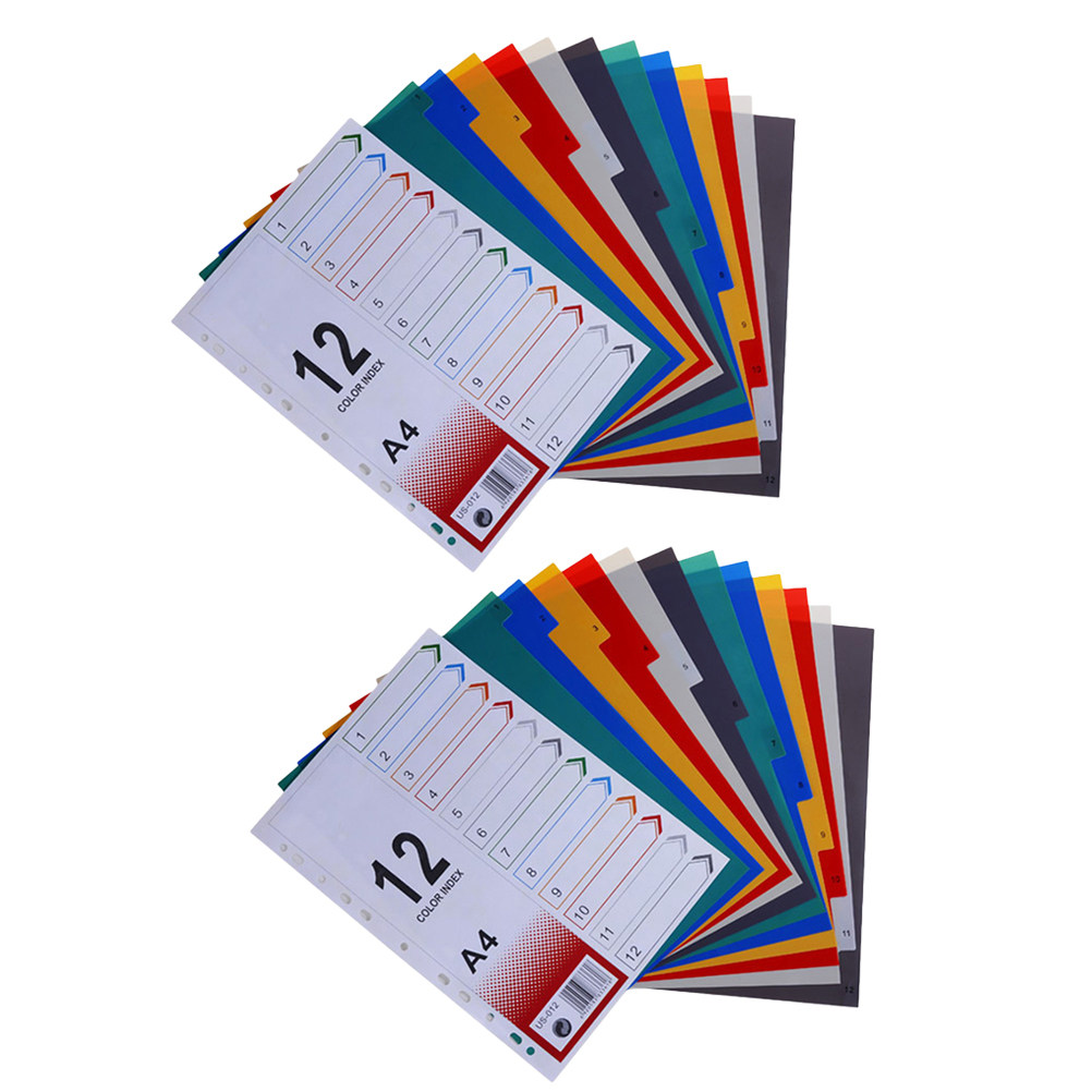 Tab Divider A4 - 2 pièces de recharges de papier