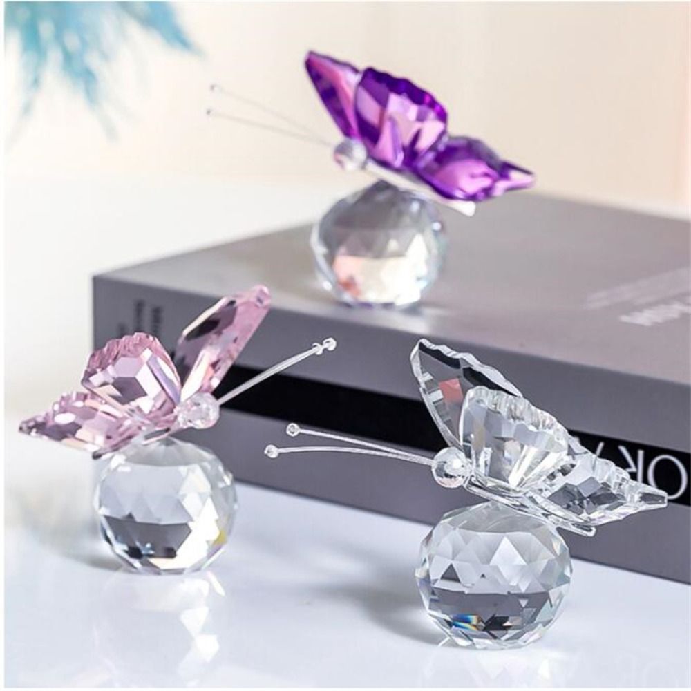 Figurine papillon en cristal a - Paper Weight Crystal avis et prix