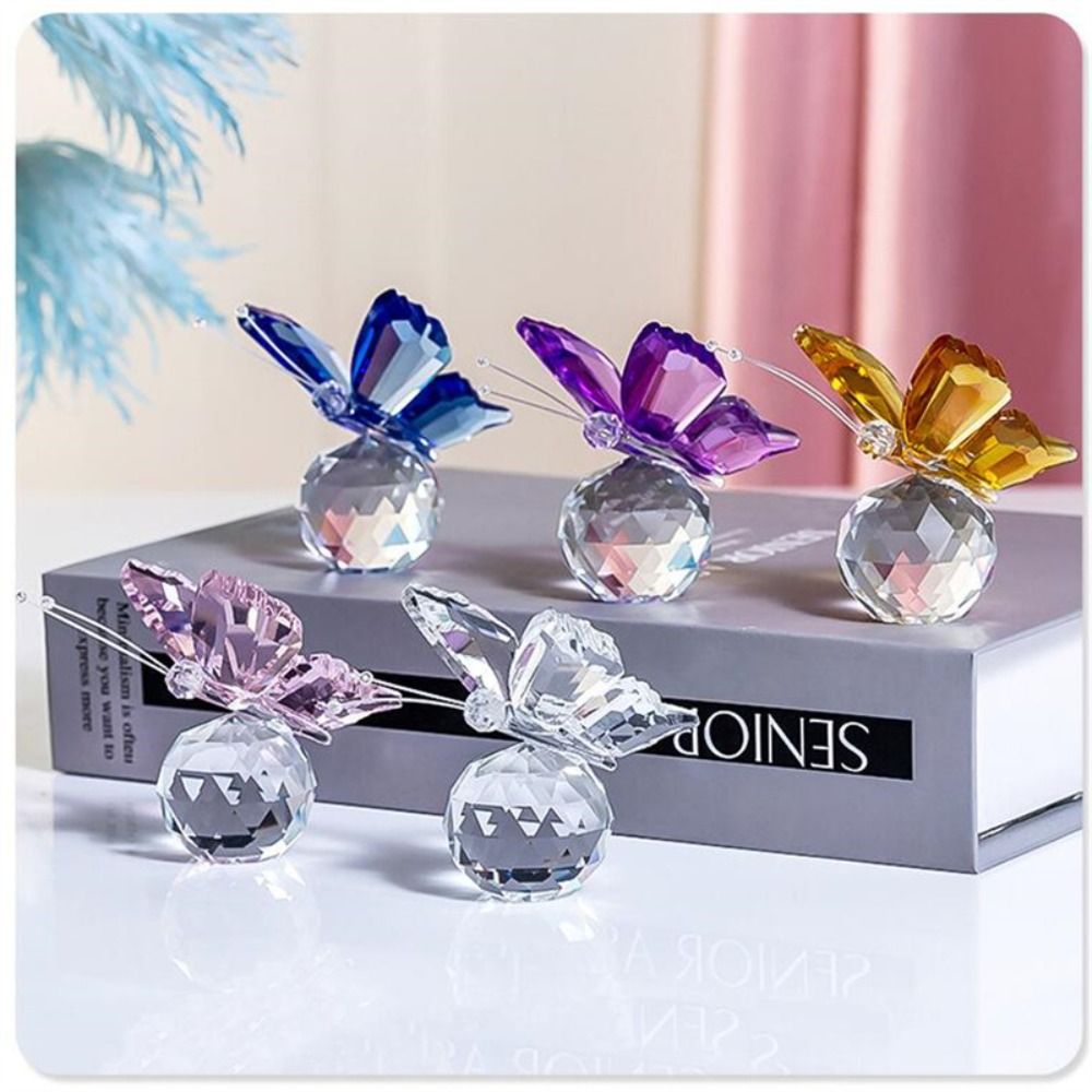 Figurine papillon en cristal a - Paper Weight Crystal avis et prix
